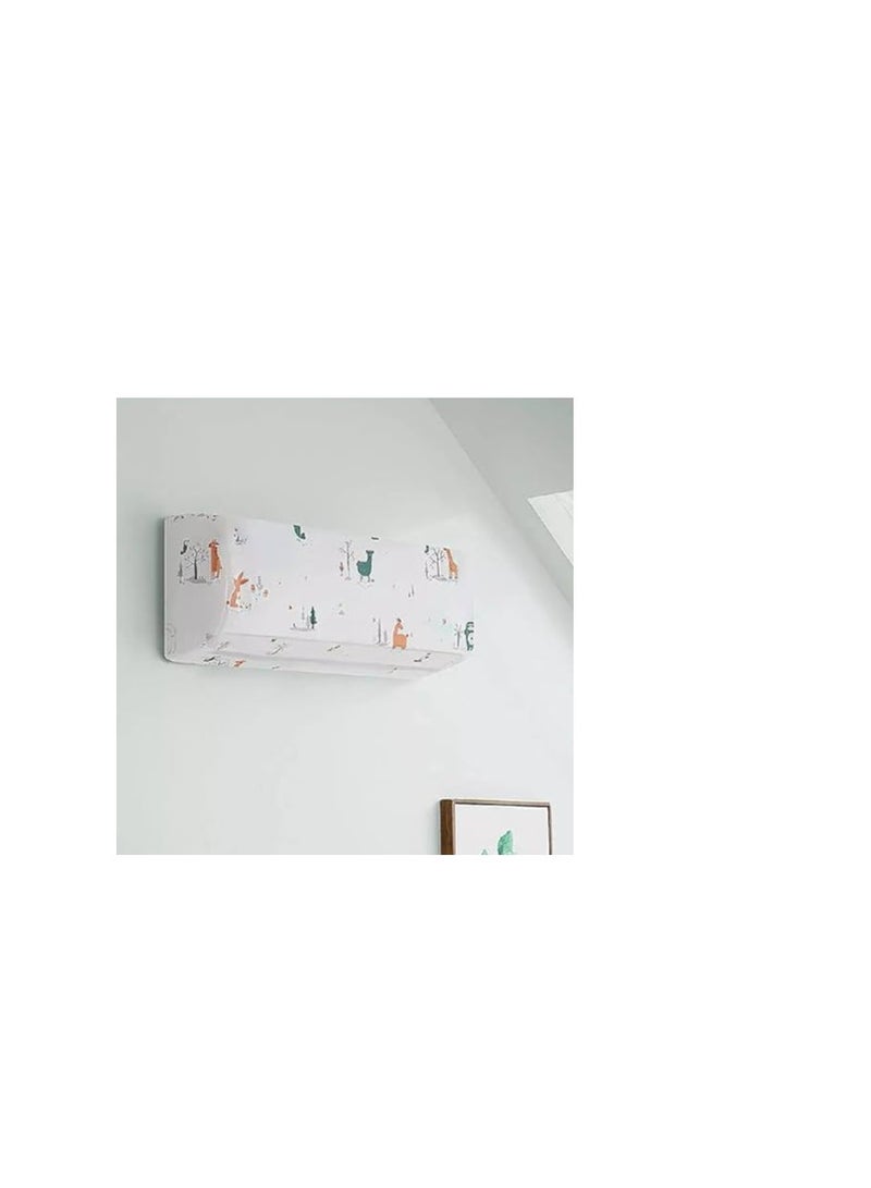 Waterproof and Dustproof Air Conditioner Cover, High-Quality Material with Elegant and Practical Design, 2-Piece Set (White)86  cm - Image 1